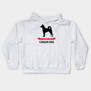 I Love My Canaan Dog Kids Hoodie